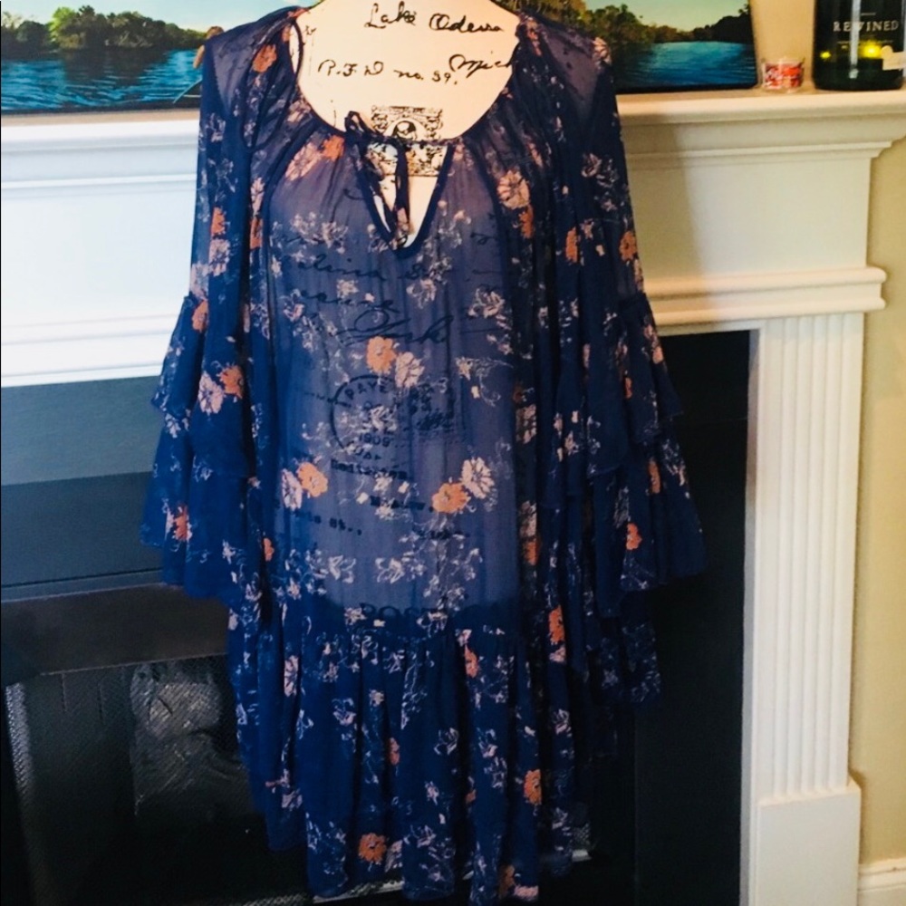 Free People Sunsetter Printed Dress NWT - Picture 2 of 6